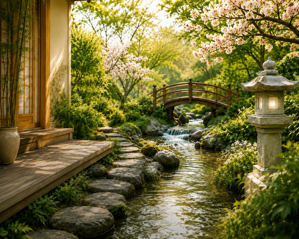 Reiki Contact at Ishida Reiki Institute peaceful Japanese garden
