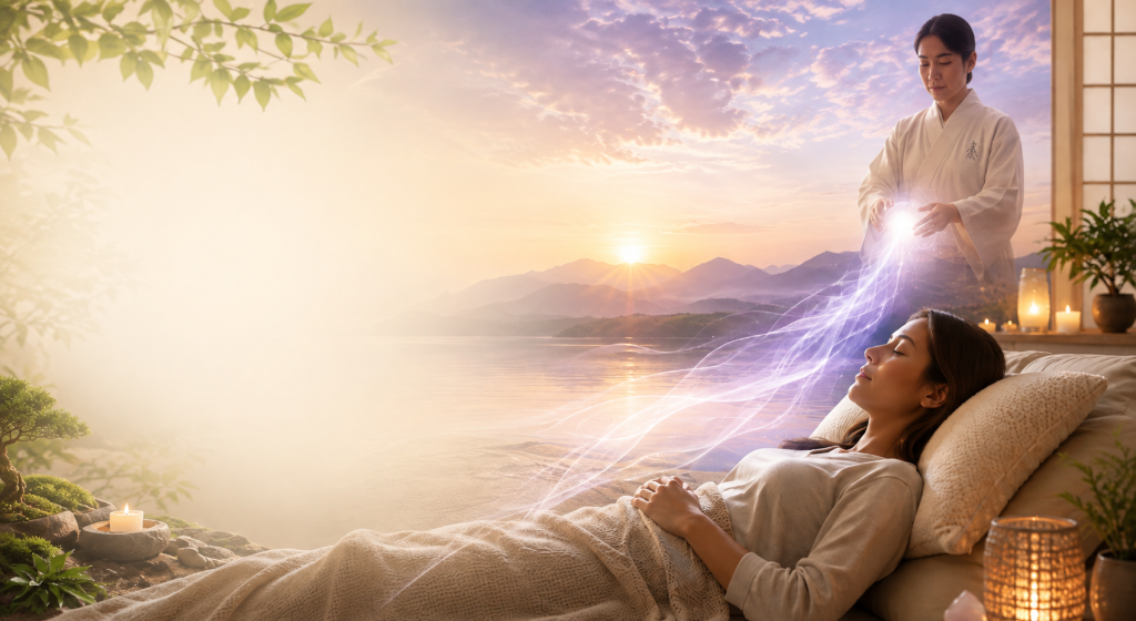 Distance Reiki session for relaxation and well-being
